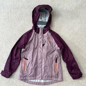 REI co-op waterwall rain jacket purple size 4-5 XXS